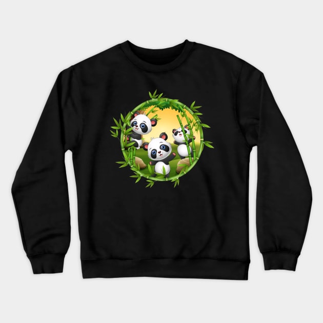 Panda Crewneck Sweatshirt by GauNhoiBoom